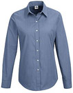 Women's Point Collar Mini Stripe Blouse