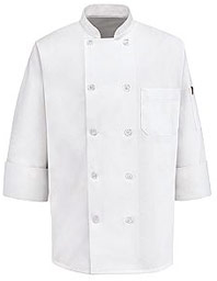 Ten Pearl Button Chef Coat