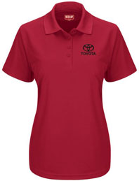 Toyota Women's Short Sleeve Performance Knit Pocketless Polo