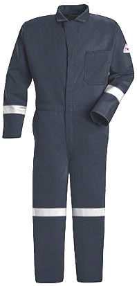 Bulwark Flame Resistant Classic Contractor Coverall with Reflective Trim