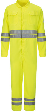 Bulwark Flame Resistant Deluxe Coverall w/ Reflective Trim