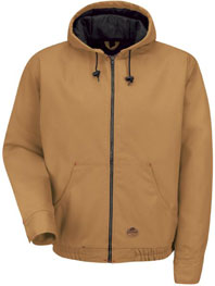 Red Kap Blended Duck Zip-Front Hooded Jacket