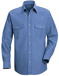 Western Style Long Sleeve Uniform Shirt - OCCUPATIONAL APPAREL