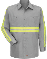 Red Kap Enhanced Visibility Cotton Work Shirt 