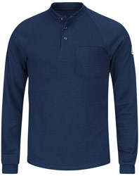 Bulwark Flame Resistant Cool Touch®2 Long Sleeve Henley Shirt