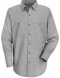 Red Kap Men's Long Sleeve Industrial Work Shirt