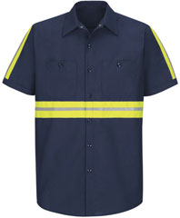 Red Kap Enhanced Visibility Industrial Work Shirt