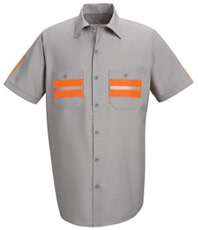 Red Kap Men's Enhanced Visibility Shirt