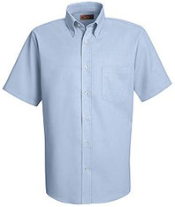  Red Kap Men's Short Sleeve Easy Care  Dress Shirt 