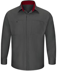 Men's Long Sleeve Performance Plus Shop Shirt W/Oil-Block Technology  