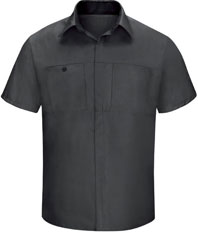 Men's Short Sleeve Performance Plus Shop Shirt W/Oil-Block Technology   