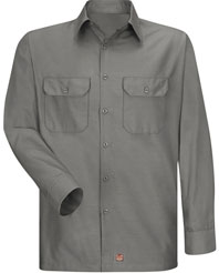 Red Kap Men's Solid Ripstop Work Shirt