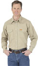 Wrangler® FR Flame Resistant Khaki Western Shirt