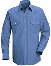 Red Kap Western Style Long Sleeve Uniform Shirt 