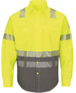 Flame Resistant ComforTouch 7.oz Hi-Viz Color Block Uniform Shirt