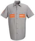 Red Kap Men's Enhanced Visibility Shirt