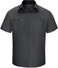 Men's Short Sleeve Performance Plus Shop Shirt W/Oil-Block Technology   